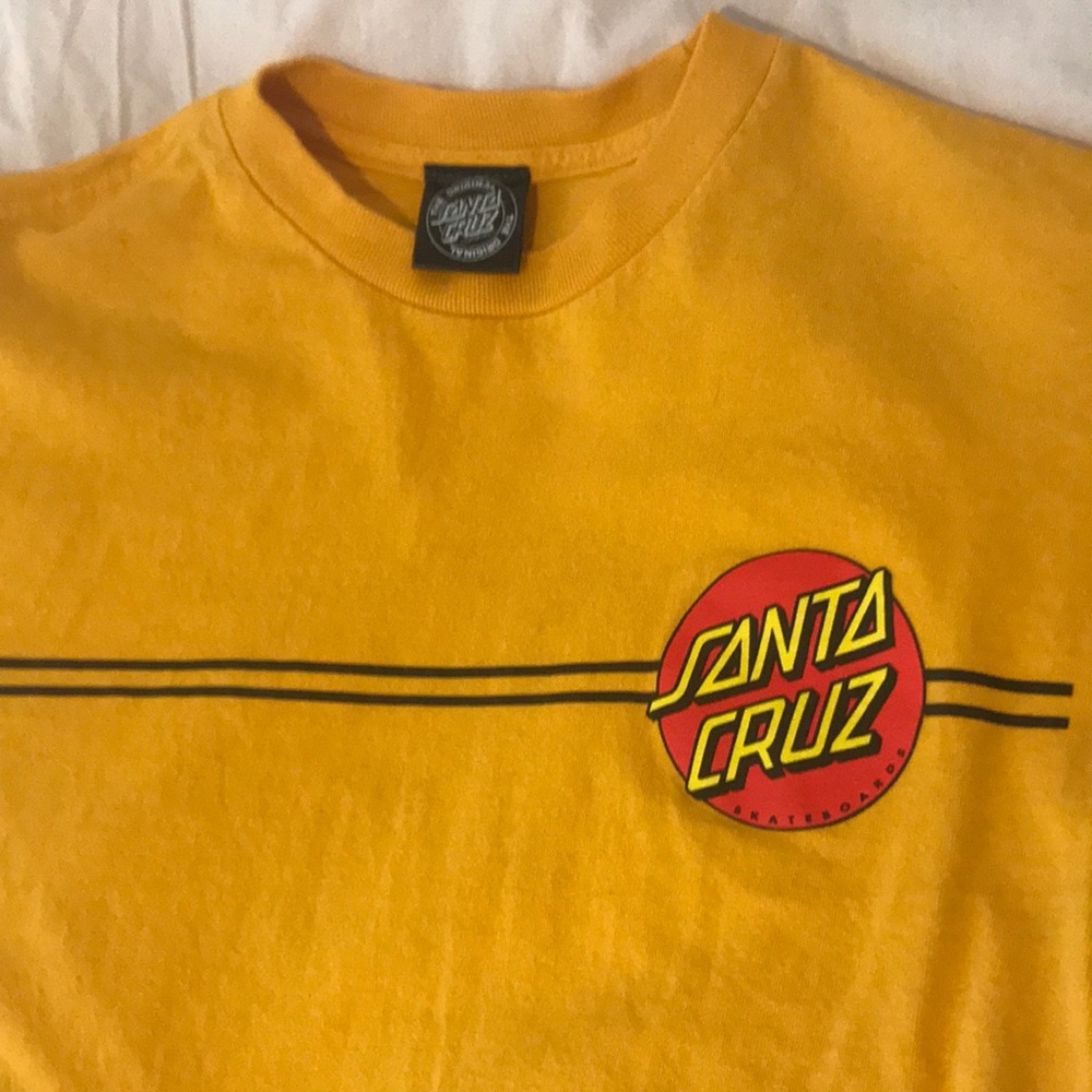 Gold Long sleeve Santa cruz shirt